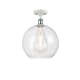 A thumbnail of the Innovations Lighting 516-1C-16-12 Athens Semi-Flush White and Polished Chrome / Clear