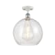 A thumbnail of the Innovations Lighting 516-1C-16-12 Athens Semi-Flush White and Polished Chrome / Seedy
