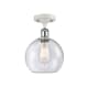 A thumbnail of the Innovations Lighting 516-1C-13-8 Athens Semi-Flush White and Polished Chrome / Seedy