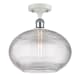 A thumbnail of the Innovations Lighting 516-1C-12-12 Ithaca Semi-Flush White Polished Chrome