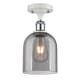 A thumbnail of the Innovations Lighting 516-1C-11-6 Bella Semi-Flush White Polished Chrome / Smoked