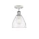 A thumbnail of the Innovations Lighting 516-1C-11-8 Bristol Semi-Flush White and Polished Chrome / Seedy