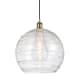 A thumbnail of the Innovations Lighting 516-1P-17-14 Athens Pendant Antique Brass / Clear Deco Swirl