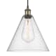 A thumbnail of the Innovations Lighting 516-1P-15-12 Berkshire Pendant Black Antique Brass / Seedy