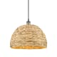 A thumbnail of the Innovations Lighting 516-1P-13-16 Woven Rattan Pendant Black Antique Brass / Natural