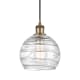 A thumbnail of the Innovations Lighting 516-1P-10-8 Athens Pendant Clear Deco Swirl / Brushed Brass