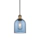 A thumbnail of the Innovations Lighting 516-1P-10-6 Bella Pendant Brushed Brass / Princess Blue