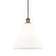 A thumbnail of the Innovations Lighting 516-1P-15-12 Berkshire Pendant Matte White / Brushed Brass