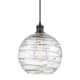 A thumbnail of the Innovations Lighting 516-1P-13-10 Athens Pendant Clear Deco Swirl / Matte Black