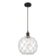 A thumbnail of the Innovations Lighting 516-1P Large Farmhouse Rope Oil Rubbed Bronze / Clear Glass with White Rope