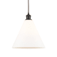 A thumbnail of the Innovations Lighting 516-1P-15-12 Berkshire Pendant Matte White / Oil Rubbed Bronze