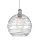 A thumbnail of the Innovations Lighting 516-1P-13-10 Athens Pendant Clear Deco Swirl / White and Polished Chrome