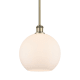 A thumbnail of the Innovations Lighting 516-1S-13-10 Athens Pendant Matte White / Antique Brass