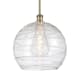A thumbnail of the Innovations Lighting 516-1S-15-14 Athens Pendant Antique Brass / Clear Deco Swirl