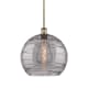 A thumbnail of the Innovations Lighting 516-1S-16-14 Athens Deco Swirl Pendant Antique Brass / Light Smoke Deco Swirl