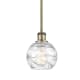 A thumbnail of the Innovations Lighting 516-1S-8-6 Athens Pendant Clear Deco Swirl / Antique Brass