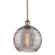 A thumbnail of the Innovations Lighting 516-1S-12-10 Athens Deco Swirl Pendant Antique Copper / Light Smoke Deco Swirl