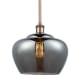 A thumbnail of the Innovations Lighting 516-1S-11-11-L Fenton Pendant Plated Smoke / Antique Copper