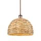 A thumbnail of the Innovations Lighting 516-1S-11-12 Woven Rattan Pendant Antique Copper / Natural