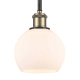 A thumbnail of the Innovations Lighting 516-1S-8-6 Athens Pendant Black Antique Brass / Matte White