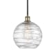 A thumbnail of the Innovations Lighting 516-1S-13-10 Athens Pendant Clear Deco Swirl / Black Antique Brass