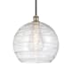 A thumbnail of the Innovations Lighting 516-1S-15-14 Athens Pendant Black Antique Brass / Clear Deco Swirl