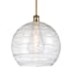 A thumbnail of the Innovations Lighting 516-1S-15-14 Athens Pendant Brushed Brass / Clear Deco Swirl