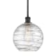 A thumbnail of the Innovations Lighting 516-1S-13-10 Athens Pendant Clear Deco Swirl / Matte Black