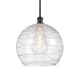 A thumbnail of the Innovations Lighting 516-1S-15-14 Athens Pendant Matte Black / Clear Deco Swirl