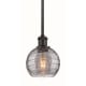 A thumbnail of the Innovations Lighting 516-1S-9-6 Athens Deco Swirl Pendant Oil Rubbed Bronze / Light Smoke Deco Swirl