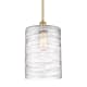 A thumbnail of the Innovations Lighting 516-1S-14-9-L Cobbleskill Pendant Deco Swirl / Satin Gold