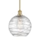 A thumbnail of the Innovations Lighting 516-1S-13-10 Athens Pendant Clear Deco Swirl / Satin Gold