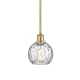 A thumbnail of the Innovations Lighting 516-1S-8-6 Athens Pendant Satin Gold / Clear Water Glass