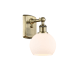 A thumbnail of the Innovations Lighting 516-1W-10-6 Athens Sconce Antique Brass / Matte White