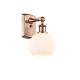 A thumbnail of the Innovations Lighting 516-1W-10-6 Athens Sconce Antique Copper / Matte White