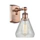 A thumbnail of the Innovations Lighting 516-1W Conesus Antique Copper / Clear Crackle