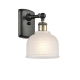 A thumbnail of the Innovations Lighting 516-1W Dayton Black Antique Brass / White