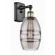 A thumbnail of the Innovations Lighting 516-1W-10-6 Vaz Sconce Black Antique Brass / Light Smoke