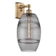 A thumbnail of the Innovations Lighting 516-1W-11-8 Vaz Sconce Brushed Brass / Light Smoke