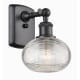 A thumbnail of the Innovations Lighting 516-1W-8-6 Ithaca Sconce Matte Black / Clear Ithaca