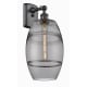 A thumbnail of the Innovations Lighting 516-1W-11-8 Vaz Sconce Matte Black / Light Smoke