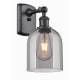 A thumbnail of the Innovations Lighting 516-1W-11-6 Bella Sconce Matte Black / Light Smoke