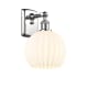 A thumbnail of the Innovations Lighting 516-1W-11-8 White Venetian Sconce Polished Chrome / White Venetian