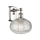 A thumbnail of the Innovations Lighting 516-1W-10-8 Ithaca Sconce Polished Nickel / Clear Ithaca