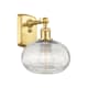 A thumbnail of the Innovations Lighting 516-1W-10-8 Ithaca Sconce Satin Gold / Clear Ithaca