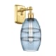 A thumbnail of the Innovations Lighting 516-1W-10-6 Vaz Sconce Satin Gold / Princess Blue