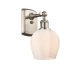 A thumbnail of the Innovations Lighting 516-1W-10-6 Norfolk Sconce Brushed Satin Nickel / Matte White