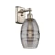 A thumbnail of the Innovations Lighting 516-1W-10-6 Vaz Sconce Brushed Satin Nickel / Light Smoke