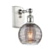 A thumbnail of the Innovations Lighting 516-1W-10-6 Athens Deco Swirl Sconce White Polished Chrome / Light Smoke Deco Swirl