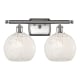 A thumbnail of the Innovations Lighting 516-2W-11-18 White Mouchette Vanity Alternate Image